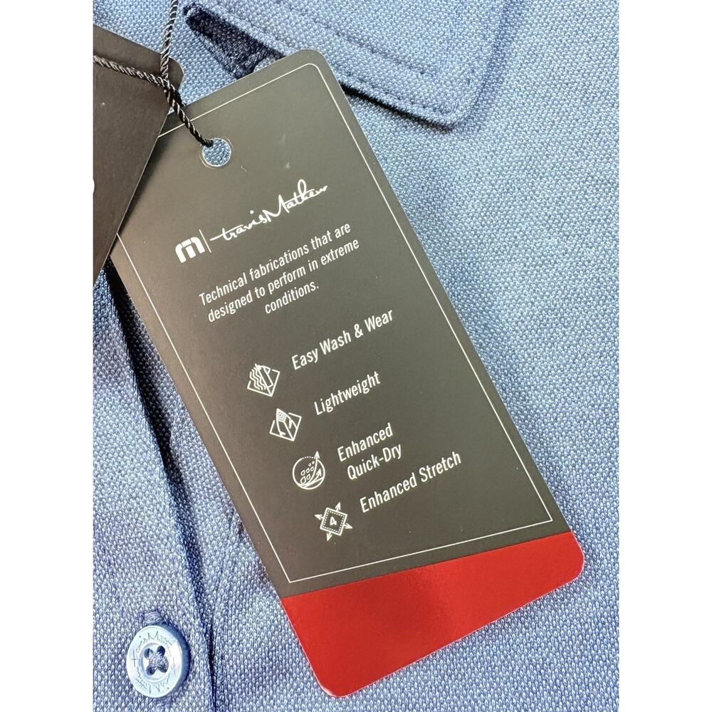 Travis Matthew Women’s Lot Of 2 Performance Lightweight Polos Blue Size M - Picture 8 of 8